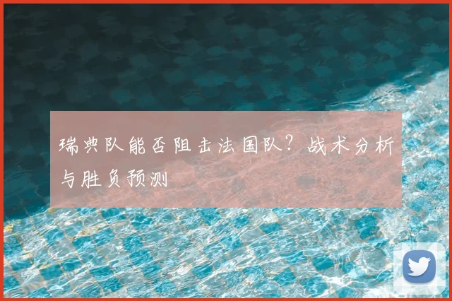 瑞典队能否阻击法国队？战术分析与胜负预测